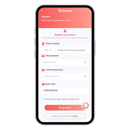 Card Games 777 Registration Step 1