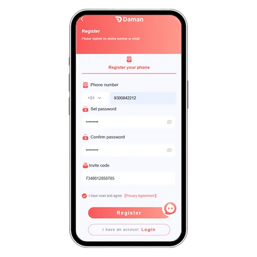 Card Games 777 Registration Step 2
